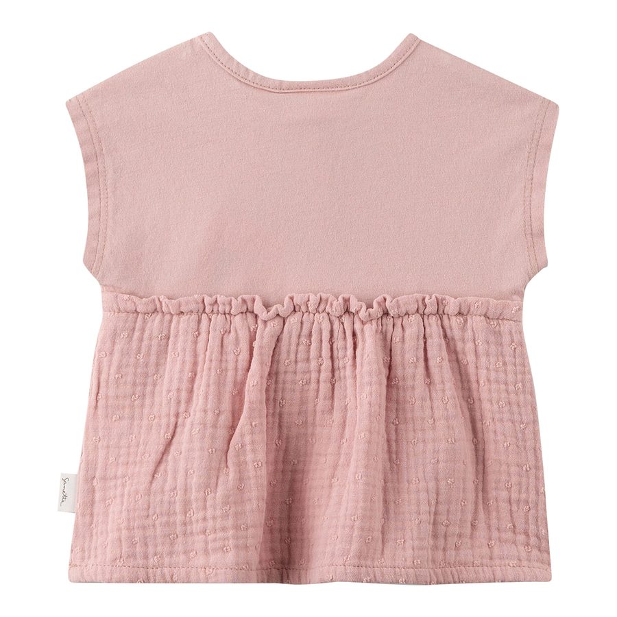 Sanetta Pure Pure Musselin-T-Shirt ohne Arm