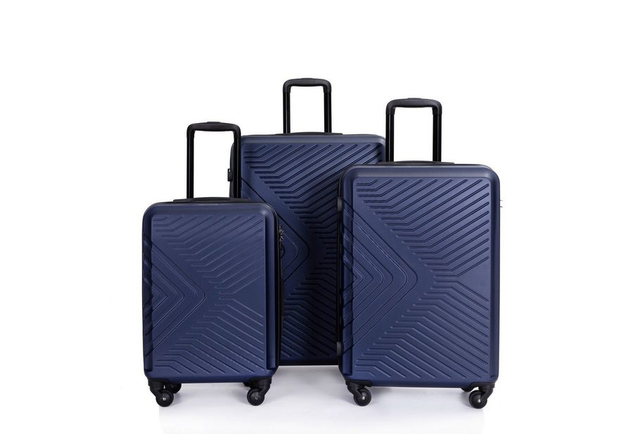 Travelhouse Trolleyset Bali, 4 Rollen, (Komplett Set, 3 tlg., 3-er Koffer Set), Inneinader stapelbar. Standfüße mit Hängefunktion M&L. von Travelhouse