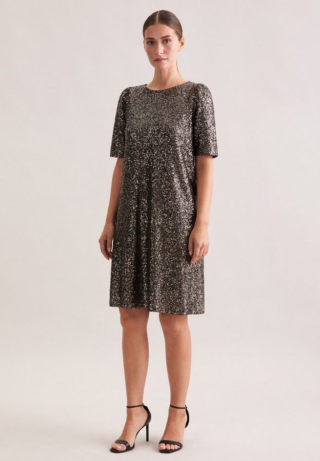 seidensticker Sommerkleid 1/2 Rundhals Pailletten