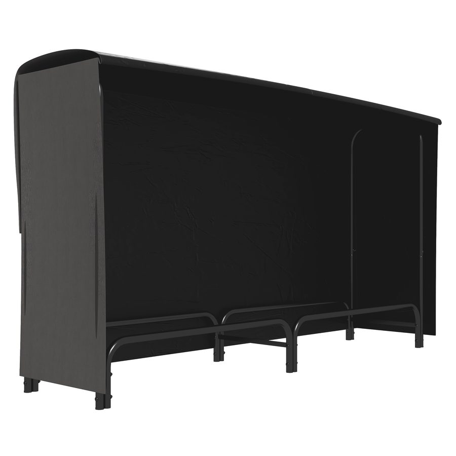 Outsunny Brennholzregal mit 600D Oxford-Abdeckung, robuster Metall-Holzständer, verstellbare Länge, Tragkraft 200 kg, für Innen und Außen, Garten, Terrasse, 180x36x99 cm, Schwarz   Aosom