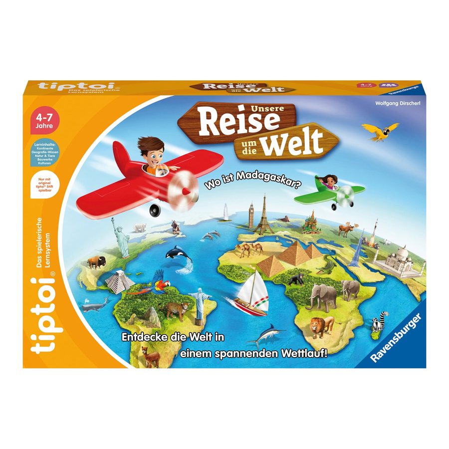 Ravensburger Tiptoi Lernspiel Unsere Reise um die Welt