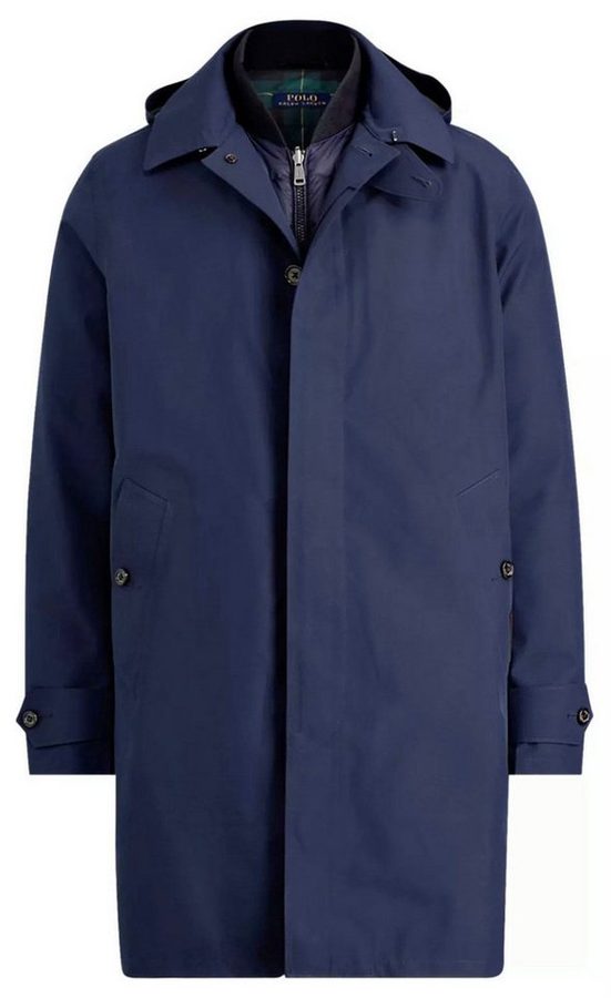 Polo Ralph Lauren 3-in-1-Funktionsmantel Commuter Coat 3 in 1 Parka Bomberjacke Integriertem Schirm und Sturmklappe mit echten Hornknöpfen