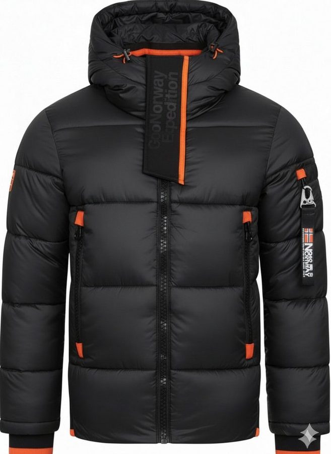 Geographical Norway Winterjacke (Packung, S bis 3xl) Herren Outdoor Jacke Parka Steppjacke warm Gefüttert
