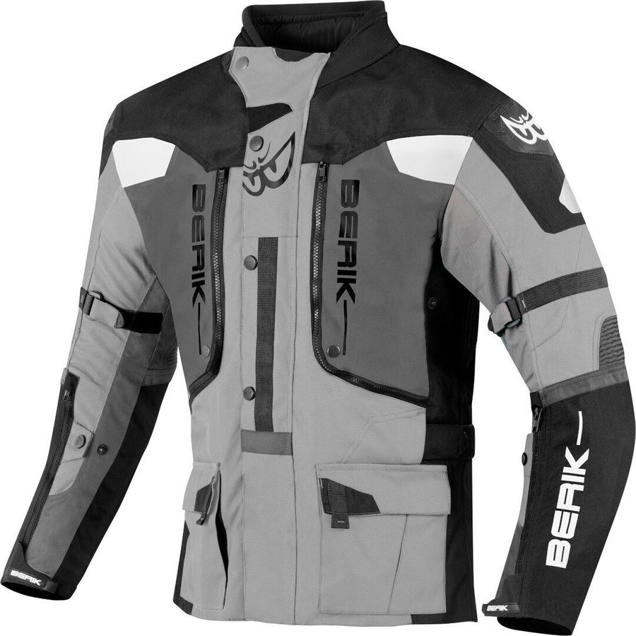 Berik Motorradjacke Dakota wasserdichte 3in1 Motorrad Textiljacke Verbindungsreißverschluss,Ellenbogenprotektoren enthalten,herausn