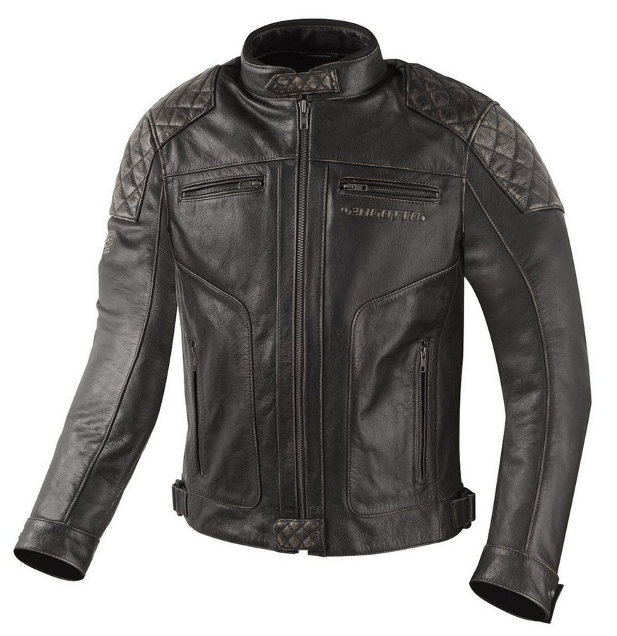 Bogotto Motorradjacke Quick-R Motorrad Lederjacke herausnehmbares Innenfutter