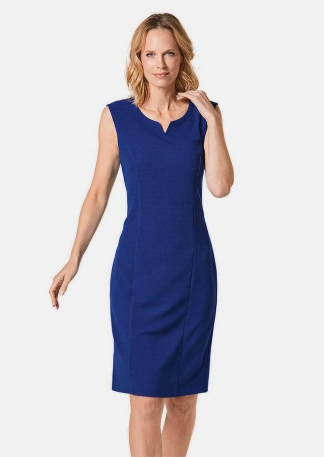 GOLDNER Sommerkleid Kurzgröße: Strukturiertes Jerseykleid
