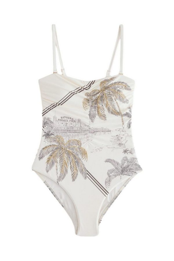 B by Ted Baker Badeanzug B by Ted Baker bauchformender Bandeau-Badeanzug (1-St)