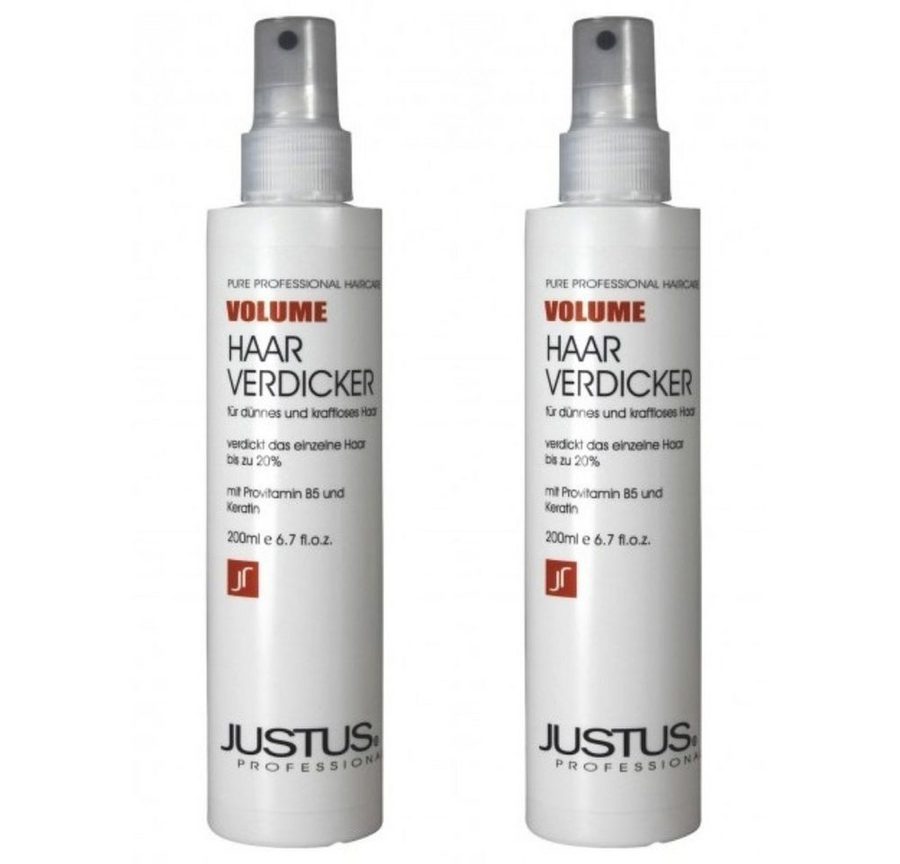 JUSTUS Haarserum Justus Haarverdicker Volume Spray 2 x je 200 ml