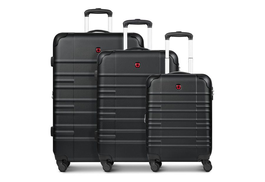 Wenger Trolleyset Amplar Evo, 4 Rollen, (3-teilig, 3 tlg), ABS