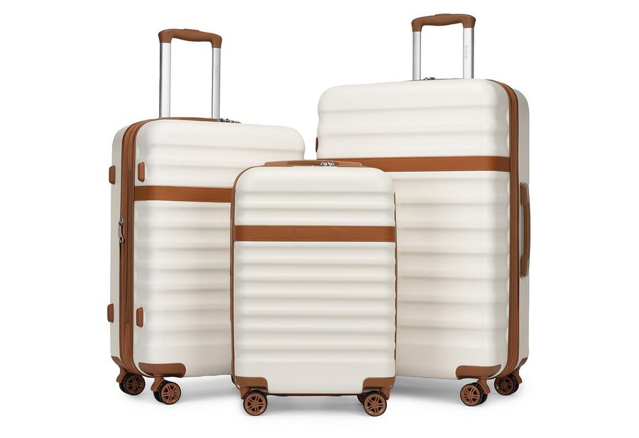 KONO Trolley Handgepäck Koffer Reisekoffer von ABS+PC Hartschalenkoffer