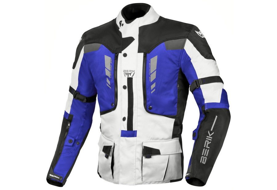 Berik Motorradjacke Ferpho wasserdichte Motorrad Textiljacke Verbindungsreißverschluss,Ellenbogenprotektoren enthalten,herausn