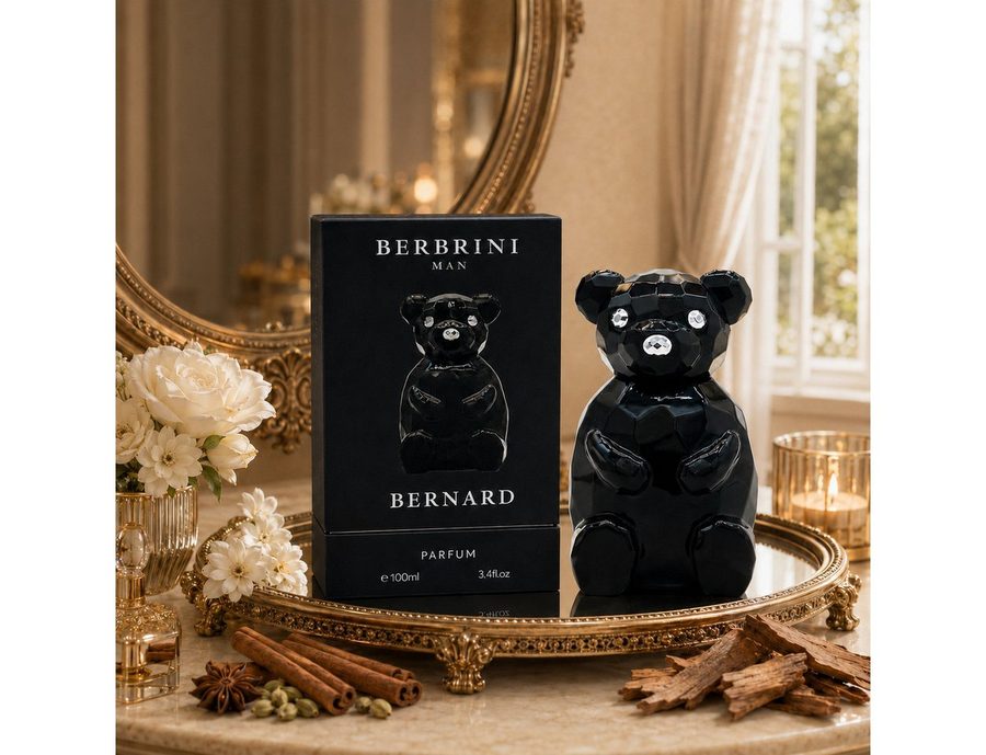 BERBRINI Eau de Parfum Bernard Man Luxus Herrenduft, Blumig, Würzig, Holzig, e100 ml, Hergestellt in UK, Luxuriöser Herrenduft, Langanhaltend von BERBRINI