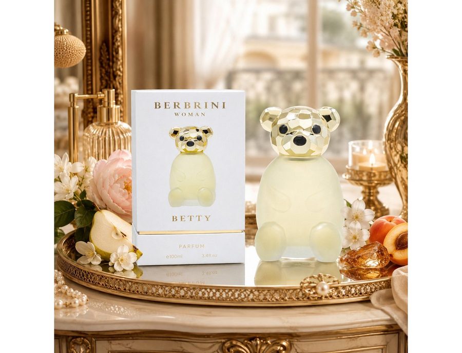 BERBRINI Eau de Parfum Betty Woman Luxus Damenduft, Frisch, Fruchtig, Blumig, e100 ml, Hergestellt in UK, luxuriöser Damenduft, langanhaltend Premium Duft von BERBRINI