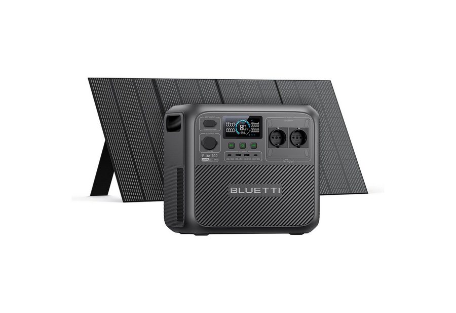 BLUETTI Stromerzeuger Elite 200 V2 2600W/ 2073,6Wh Tragbare PowerStation (2025 Neu), 2,6 in kW, (LiFePO4 Batterie-Backup mit 2 AC Ausgängen (3900W Power Lifting), 17 Jahre Lebensdauer, Solargenerator für Camping, Off-grid
