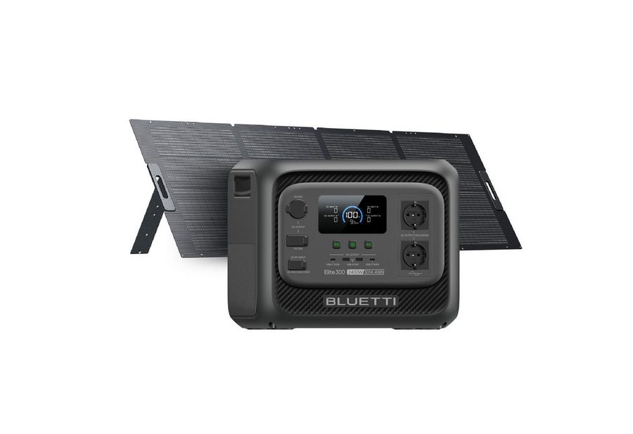 BLUETTI Stromerzeuger Elite 300 2400W/ 3014,4Wh Tragbare PowerStation (2026 Neu), 2,4 in kW, (LiFePO4 Batterie Backup mit 2400W AC Ausgängen (4800W Surge), Kompakte 3kWh Solargenerator für Zuhause, Camping & Wohnmobil