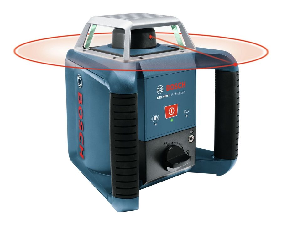 Bosch Professional Punkt- und Linienlaser GRL 400 H Set, Mit Laser-Empfänger LR 1, Baustativ BT 152 & Messlatte GR 2400 - im von Bosch Professional