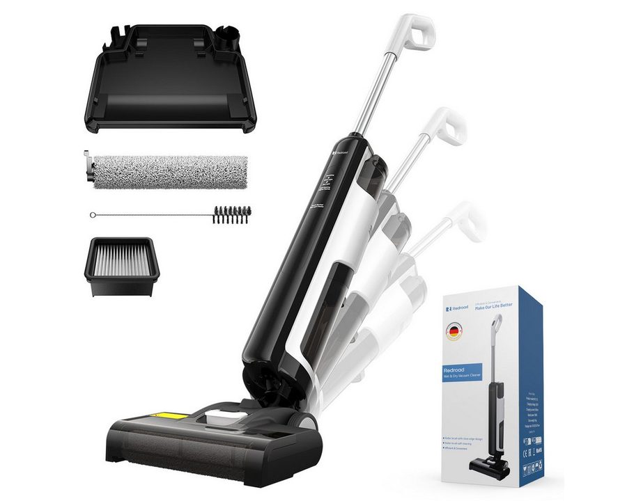 redroad Nass-Trocken-Akkusauger 2026 Nass Trockensauger 18000Pa nasssauger mit Elektrolyse Technologie, 250 W, Elektrolyse-Technologie – kraftvolle Reinigung ohne Chemikalien von redroad