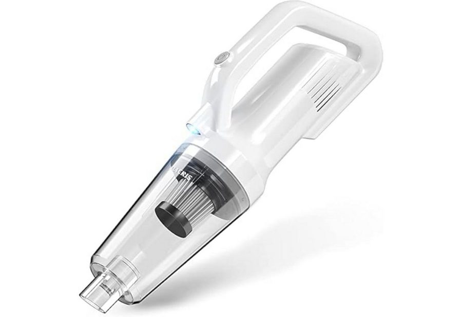 Vivitar Akku-Handstaubsauger mit Nass- und Trockenfunktion, ultraleicht, 9500Pa Saugleistung, 140 W, Beutellos / Zyklon-Staubbehälter, 3×2000mAh Akku für bis zu 30 Min Laufzeit, LED-Beleuchtung von Vivitar