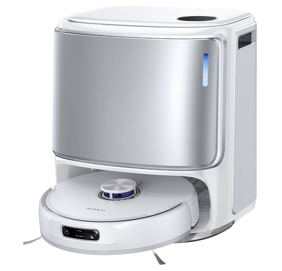 Narwal Saugroboter Freo Z10 Ultra Saugroboter mit Wischfunktion, All-in-One-Basisstation, 65 W, DirtSense Technologie, verhedderungsfreie Bürste, 18.000Pa Absaugung