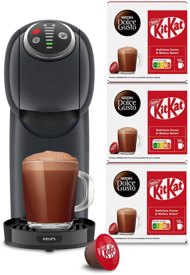 Krups Kapselmaschine KP340B.25, 0.8l Kaffeekanne, Espresso-Boost-Funktion von Krups