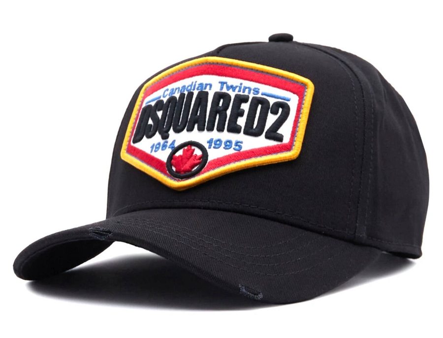 Dsquared2 Baseball Cap Basecap Icon Retro Patch Logo Baseballcap Mütze Markante Logo-Stickereien oder Signature-Patches von Dsquared2