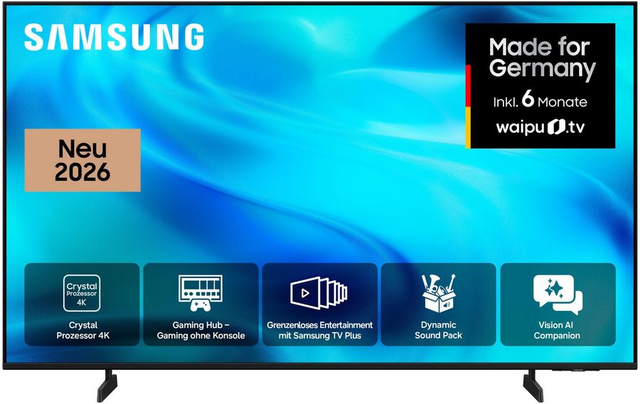 Samsung GU50U7099HU LED-Fernseher (125 cm/50 Zoll, 4K Ultra HD, Smart-TV, PurColor, HDR 10+, OTS Lite für 3D-Sound, Gaming Hub, AI Companion)