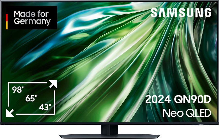 Samsung GQ50QN90DAT QLED Mini LED-Fernseher (125 cm/50 Zoll, 4K Ultra HD, Smart-TV, Neural Quantum 4K AI Gen2 Prozessor, Gaming Hub, bis zu 144Hz)