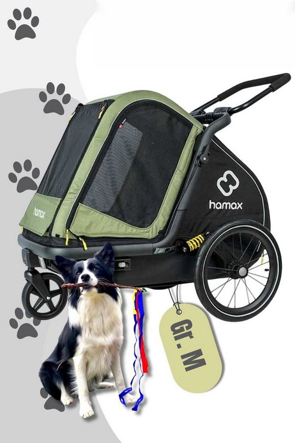 Hamax Fahrradhundeanhänger Pluto M (bis 35 kg Zuladung) von Hamax