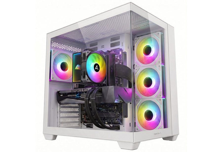 Meinpc AMD Ryzen 7 mit GeForce RTX 5060 Gaming-PC (AMD Ryzen 7 5700X, RTX 5060, 32 GB RAM, 1000 GB SSD, Luft, Windows 11 Pro - RGB - Gaming)