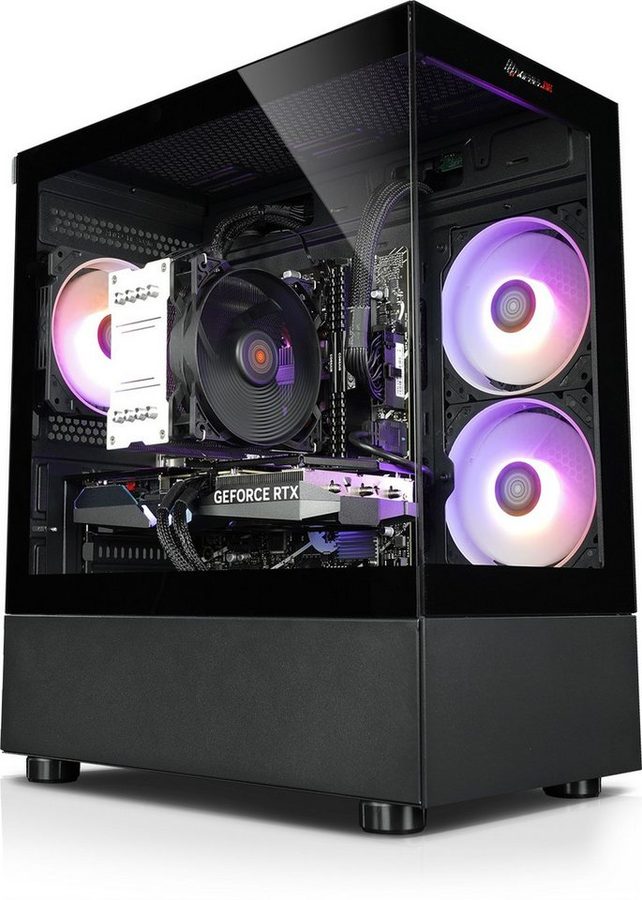 Kiebel InvaderXS V Gaming-PC (AMD Ryzen 7 AMD Ryzen 7 5700X, RTX 5060, 16 GB RAM, 1000 GB SSD, Luftkühlung, ARGB-Beleuchtung, WLAN)