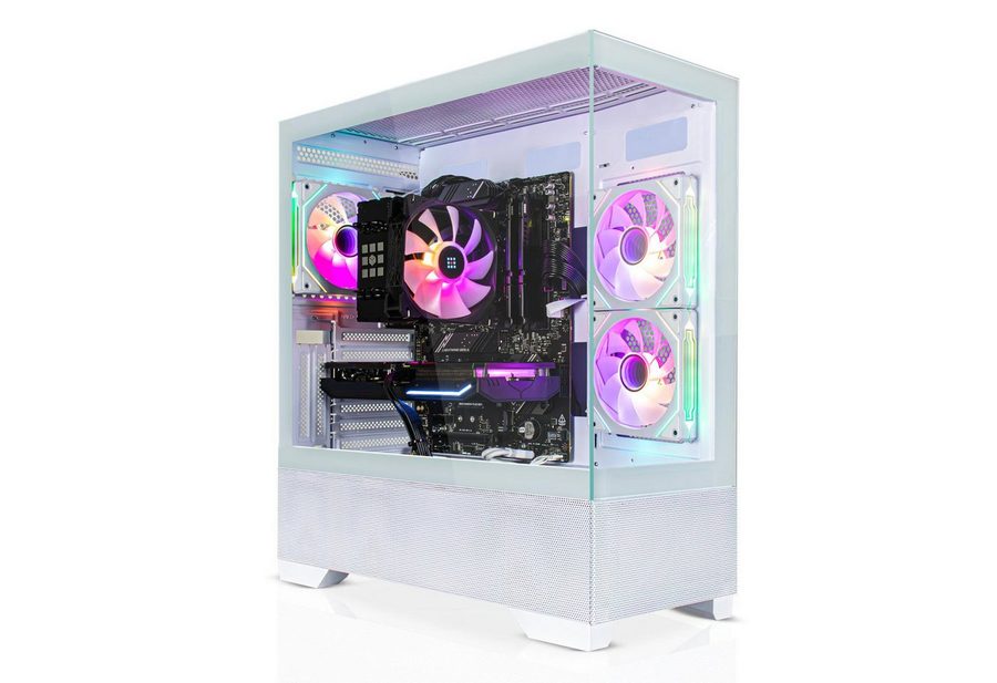SYSTEMTREFF AMD Ryzen 5 5600 mit AMD Radeon RX 9060 XT 16GB Gaming-PC (AMD 5600 5600, Radeon RX 9060 XT, 32 GB RAM, 1000 GB SSD, Luftkühlung)