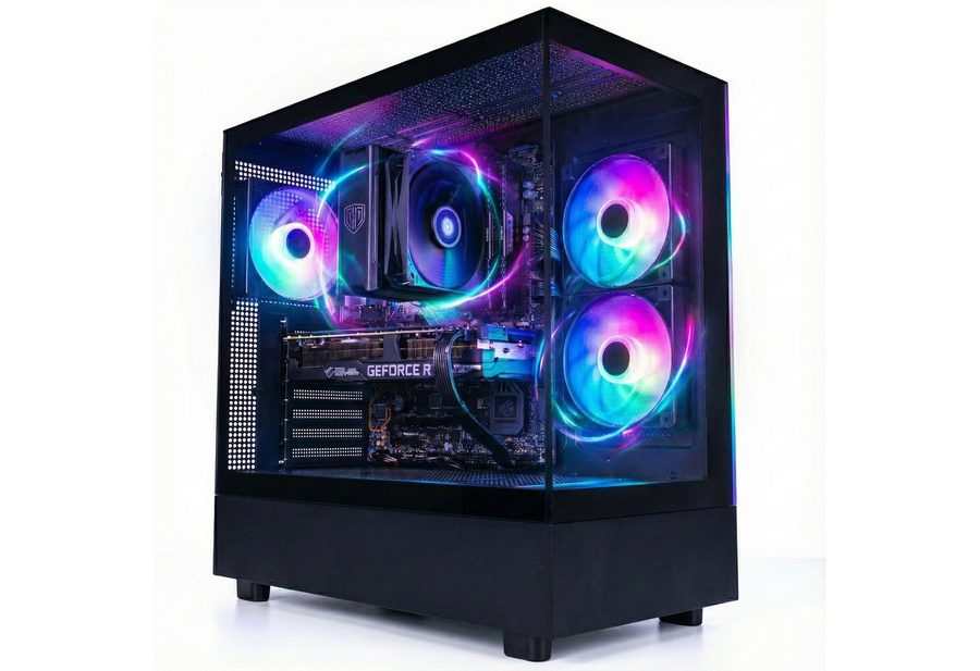 Meinpc AMD Ryzen 7 7800X3D mit Radeon RX 9060 XT 16GB Gaming-PC (AMD Ryzen 7 7800X3D, Radeon™ RX 9060 XT, 32 GB RAM, 1000 GB SSD, Luftkühlung, Gaming, Gamer, Windows 11 Pro, RGB, DDR5, 3D Cache)