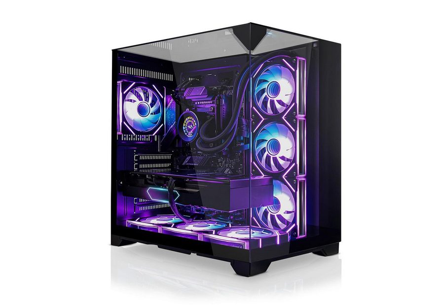 SYSTEMTREFF AMD Ryzen 9 9950X3D mit AMD Radeon RX 9070 XT 16GB Gaming-PC (AMD 9950X3D 9950X3D, Radeon RX 9070 XT, 32 GB RAM, 2000 GB SSD, Wasserkühlung)