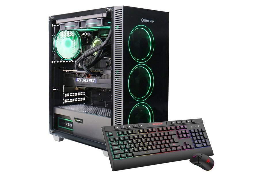 GAMEMAX Draco XD 7978 AMD Ryzen 5 9600X 16GB DDR5 1TB SSD RTX 5070 Gaming-PC (AMD Ryzen 5 9600X, RTX 5070, 16 GB RAM, 1000 GB SSD, Wasserkühlung, Windows 11, DDR5 RAM, Wasserkühlung)