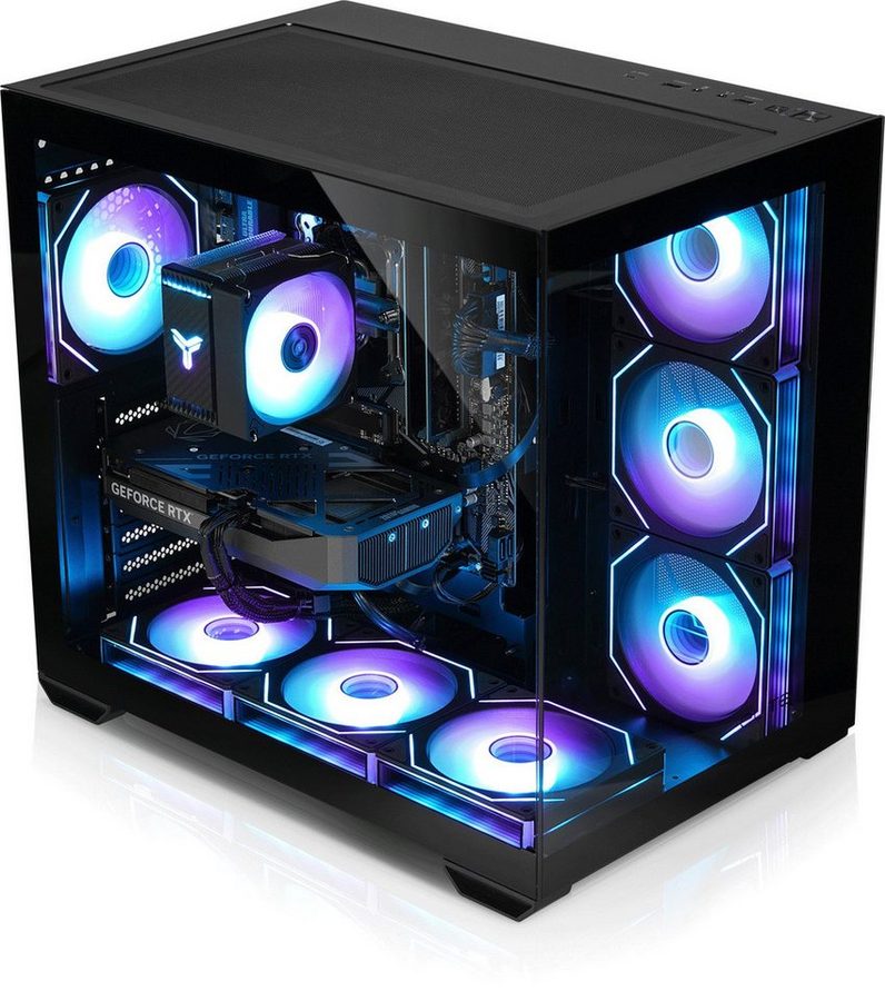 Kiebel Panorama Gaming-PC (AMD Ryzen 7 AMD Ryzen 7 5700X, RTX 5070, 16 GB RAM, 1000 GB SSD, Luftkühlung, ARGB-Beleuchtung, WLAN)