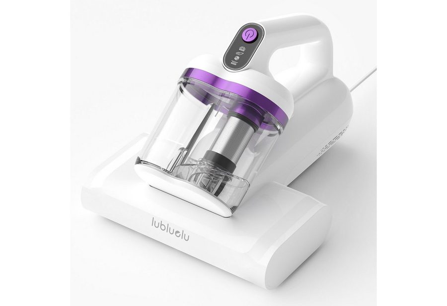 lubluelu Matratzenreinigungsgerät Milbenstaubsauger mit UV-C-Licht Milben-Handstaubsauger, 350 W, beutellos, 15KPA,Ultraschall,55°C Heißluft,doppelter Zyklon von lubluelu