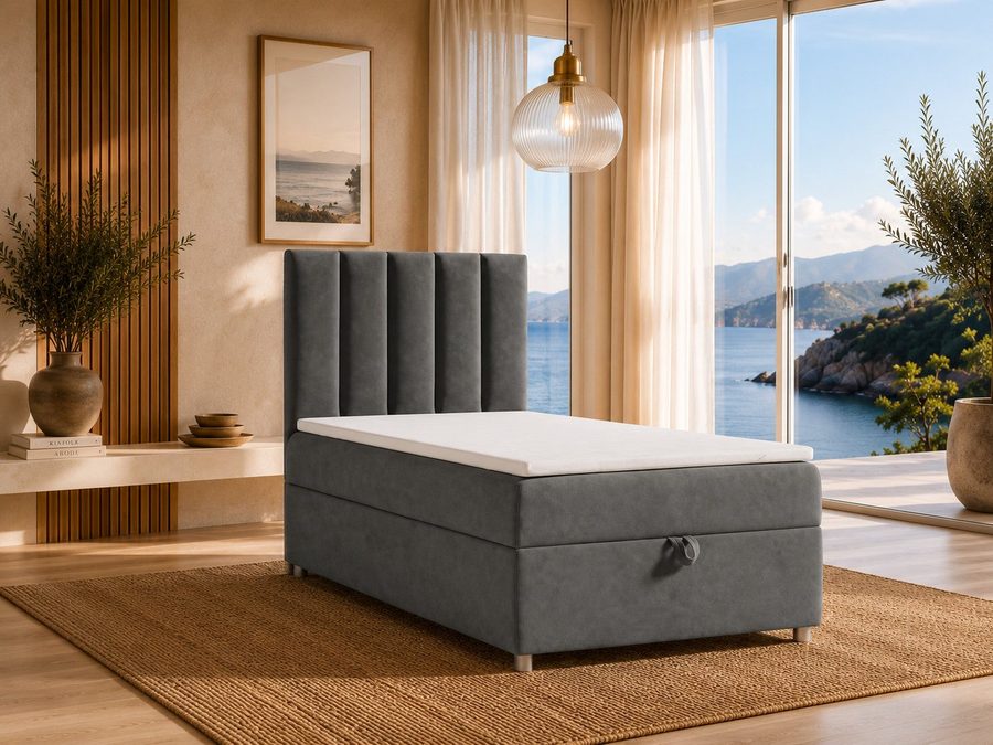 Best for Home Boxspringbett Trinity K-10 Single mit Bettkasten – 7-Zonen Matratze & Komfort-Topper (Bettset, 70x200 80x200 90x200 100x200 cm), Handwerksqualität, TOP Preis-Leistungs-Verhältnis