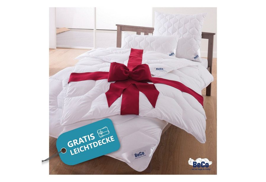 Beco Microfaserbettdecke 2 für 1, kuschelige Bettdecken inkl. 1 Gratis-Leichtdecke, Füllung: Polyester, Bezug: Polyester, Bettdecke 135x200 cm, 155x220 cm und weitere Größen, Decke von Beco