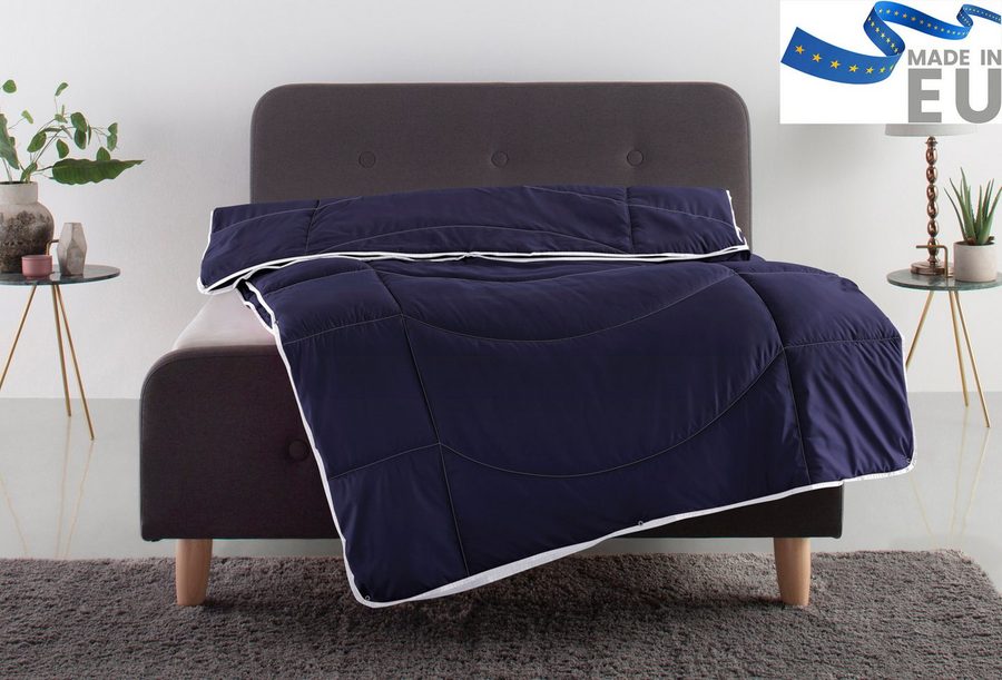 OTTO home Microfaserbettdecke Microlux, 100% Polyester, Bettdecke 135x200 cm bis 240x220cm, Füllung: Feuchtigkeitsregulierende 3D Klimafaser (Polyester), Bezug: Microfaser-Feinbatist, fest versteppter Bezug - keine Bettwäsche nötig, Sommer, Winter von OTTO home