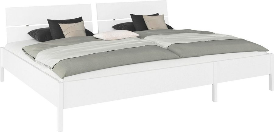 rauch Bett Familienbett XXL Familiengröße Ehebett Doppelbett Co-Sleeping MARE (flexible Umbaumöglichkeit in Einzelbetten), 240x200 cm und 270x200 cm - mit oder ohne Kopfteil MADE IN GERMANY von Rauch
