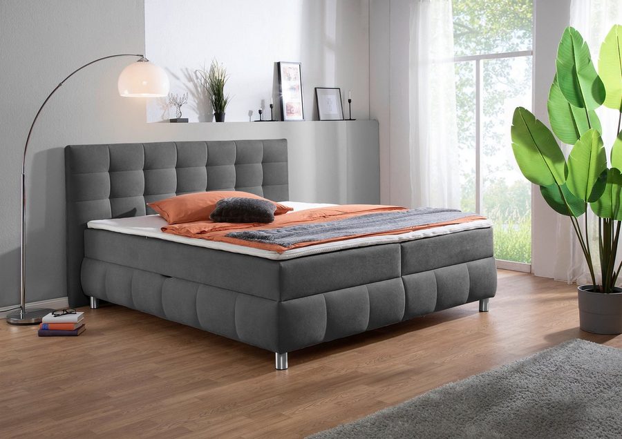 Home affaire Boxbett Marvao inkl. Bettkasten und Topper, Boxbett mit Bettkasten, inkl. Topper