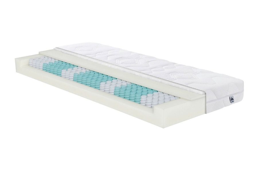Taschenfederkernmatratze Irisette Lotus mit 7 Liegezonen, Irisette, 18 cm hoch, gute Luftventilation, kraftvolle und elastische Körperunterstützung von irisette