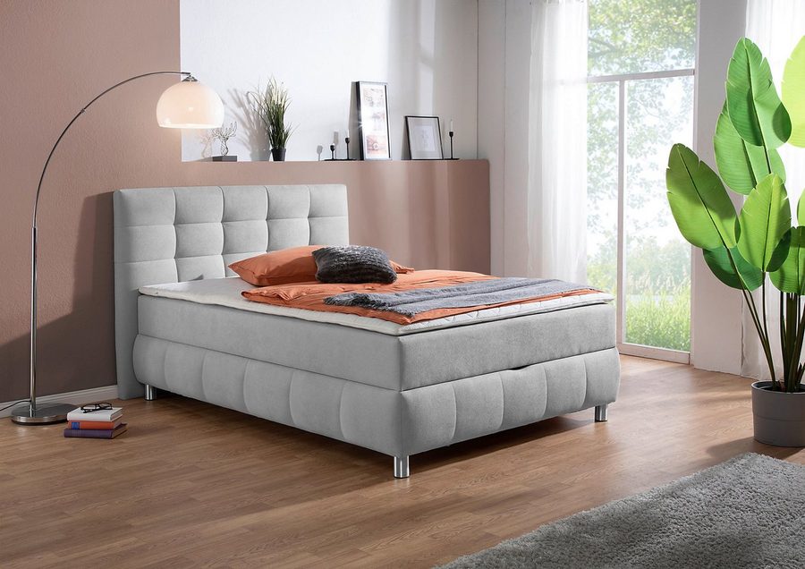 Home affaire Boxbett Marvao inkl. Bettkasten und Topper, Boxbett mit Bettkasten, inkl. Topper