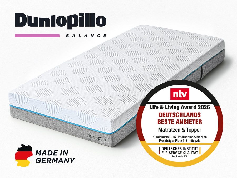 Kaltschaummatratze Dunlopillo Balance KS Matratze 90x200, 140x200 cm und weiteren Größen, Dunlopillo, 23 cm hoch, (1-tlg), Stabilisierung & Entlastung für Ihr Wohlbefinden von Dunlopillo