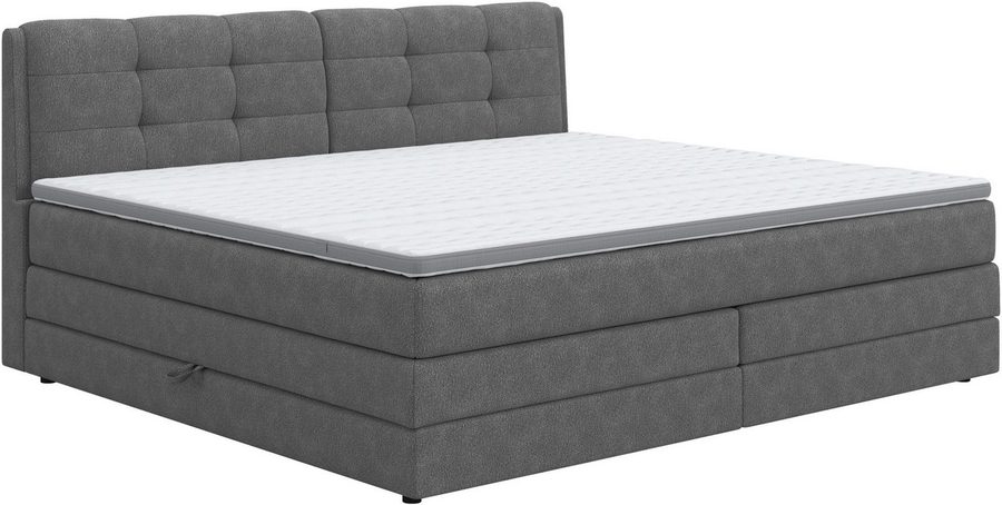 COTTA Boxspringbett Fort II, in verschiedenen Breiten erhältlich - auch als Familienbett!, inkl. Bettkasten und Topper