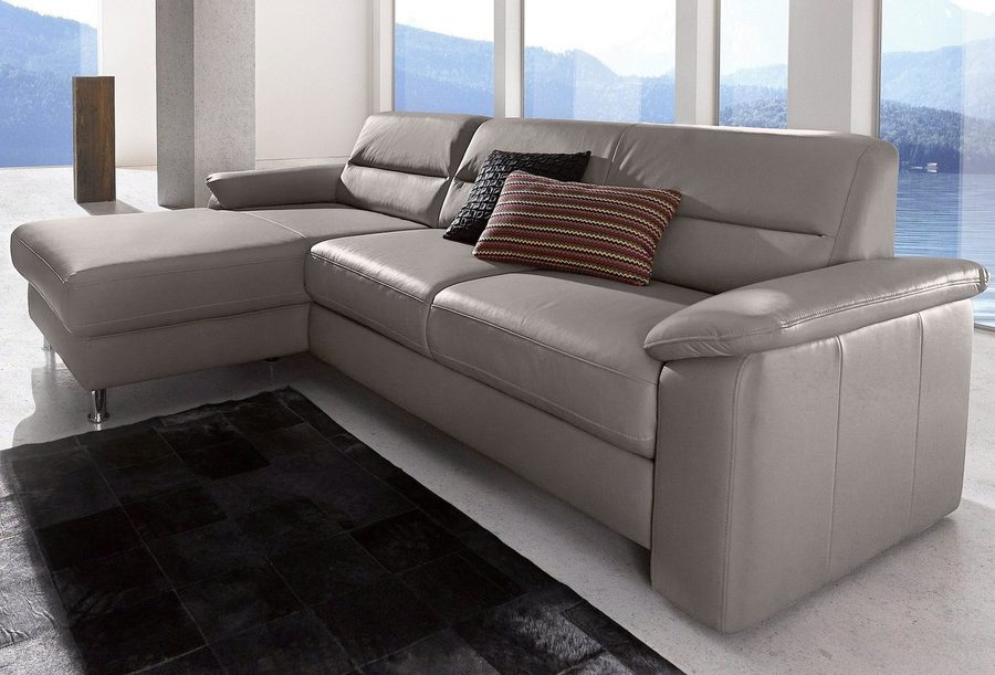 sit&more Ecksofa Ascara L-Form, B: 251 cm, Boxspring & Federkern, mit Schlaffunktion, frei stellbar, Komfortsitz
