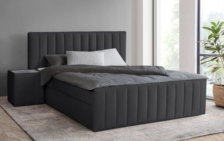 Home affaire Boxbett Effy inkl. Bettkasten und Topper, erhältlich in der Breite 180x200cm, verschiedene Härtegrade wählbar