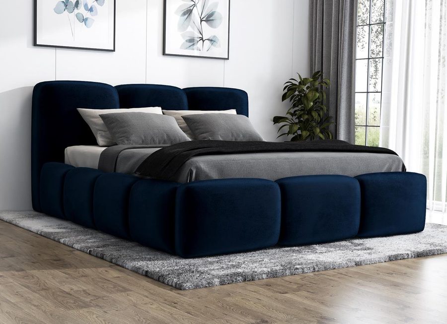 A&J MöbelLand GmbH Polsterbett STAR-OM mit Bettkasten und Lattenrost (Bett mit Kopfteil. Lattenrost und Bettkasten Inclusive! Viele Varianten zur Auswahl – wählen Sie Größe und Farbe!, TOP ANGEBOT), Länge: 220 cm Höhe Kopfteil: 100 cm