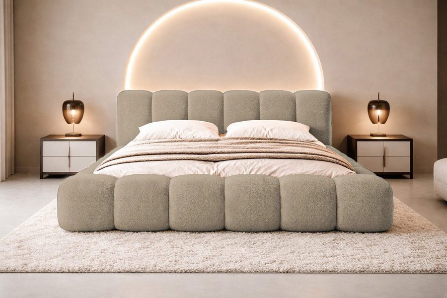 Compleo Polsterbett Designerbett, Wolkenbett, TOPSELLER, Modern Schlafzimmer, Made in EU, Wolkenbett modern