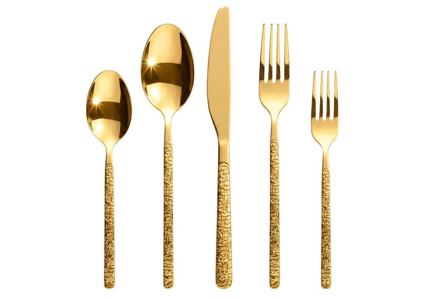 Roxlin Besteck-Set 30-teiliges Edelstahl-Besteckset modern & elegant 4 Farbe, 6 Personen, Edelstahl von Roxlin